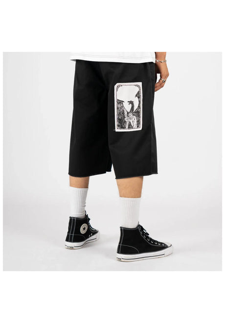 Shinner Cut-Off Twill With Patches black Vorderansicht