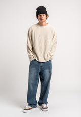 TITUS Waffle Longsleeve offwhite – Detail view 2