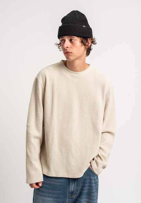 TITUS Waffle Camiseta Manga Larga offwhite – Vista 1