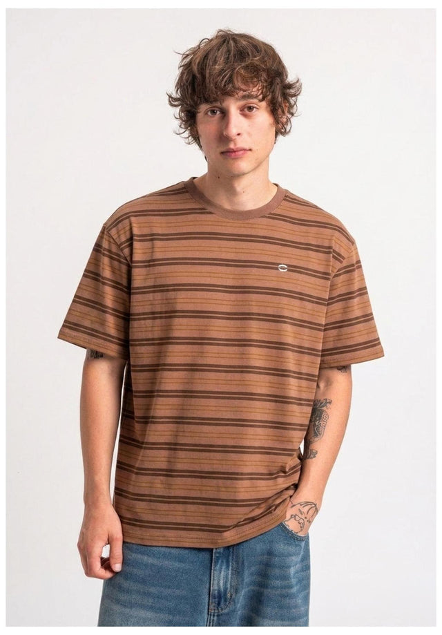 Icon Stripes darkbrown-striped Vorderansicht