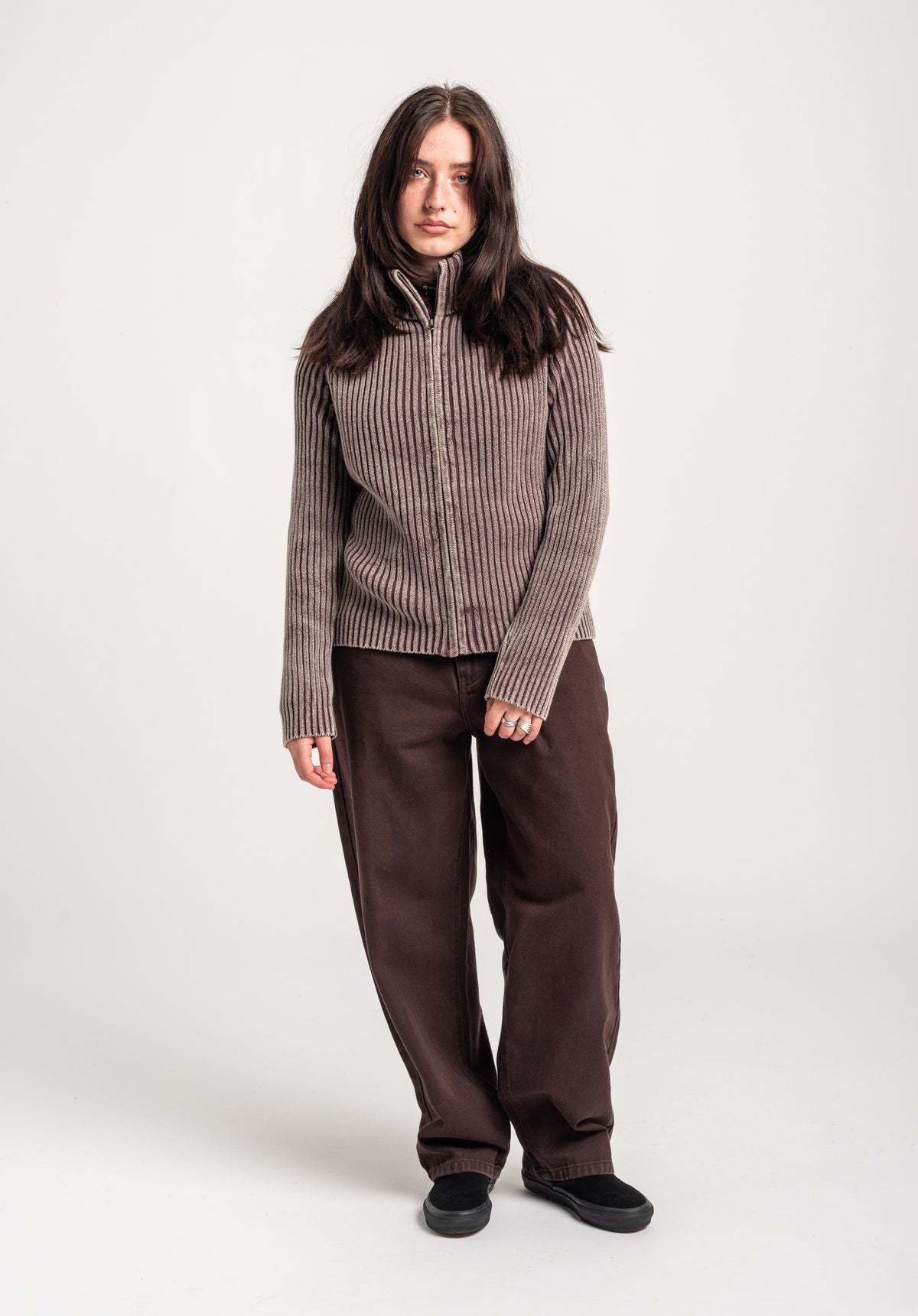 TITUS Bojana Wollen vest darkberry – Detailweergave 2