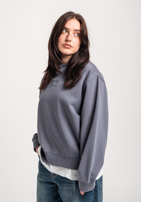 TITUS W Heritage Clean Sweatshirt greybluefaded – Top view