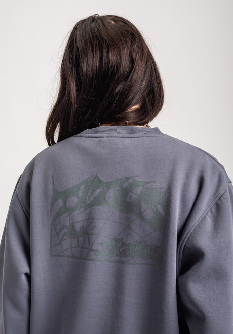 TITUS W Heritage Clean Sweatshirt greybluefaded – Side view