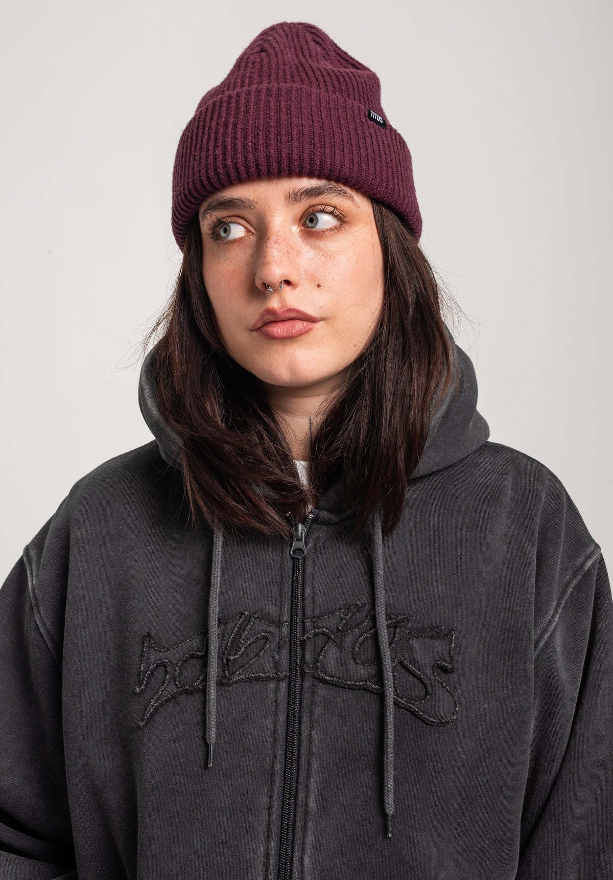 TITUS W Classic Front Sweat capuche zippé blackfaded – Vue de détail 1