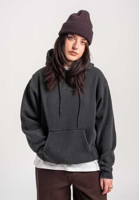 TITUS W Heritage Clean Hoodie blackfaded – Back view