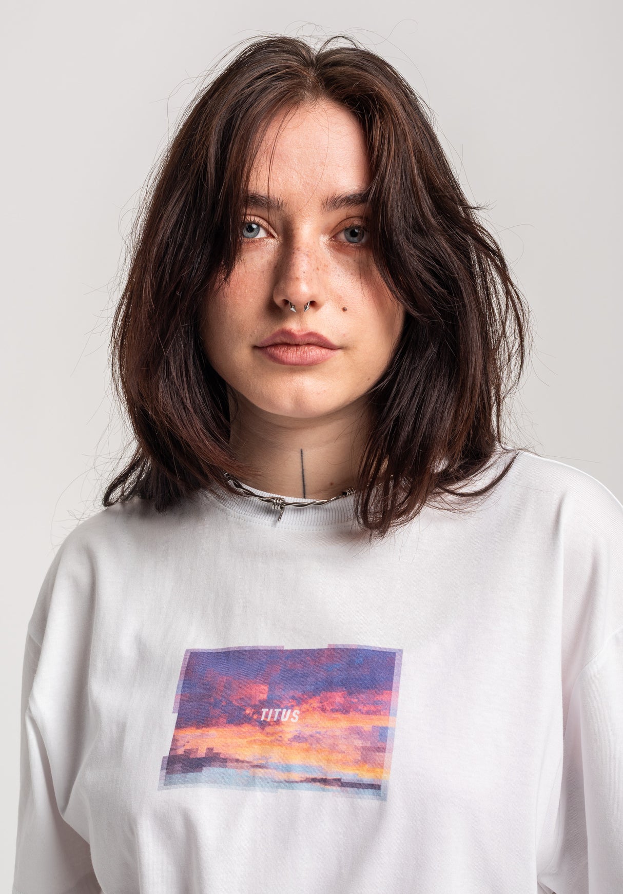 TITUS Leilja T-Shirt white – Detail view 1