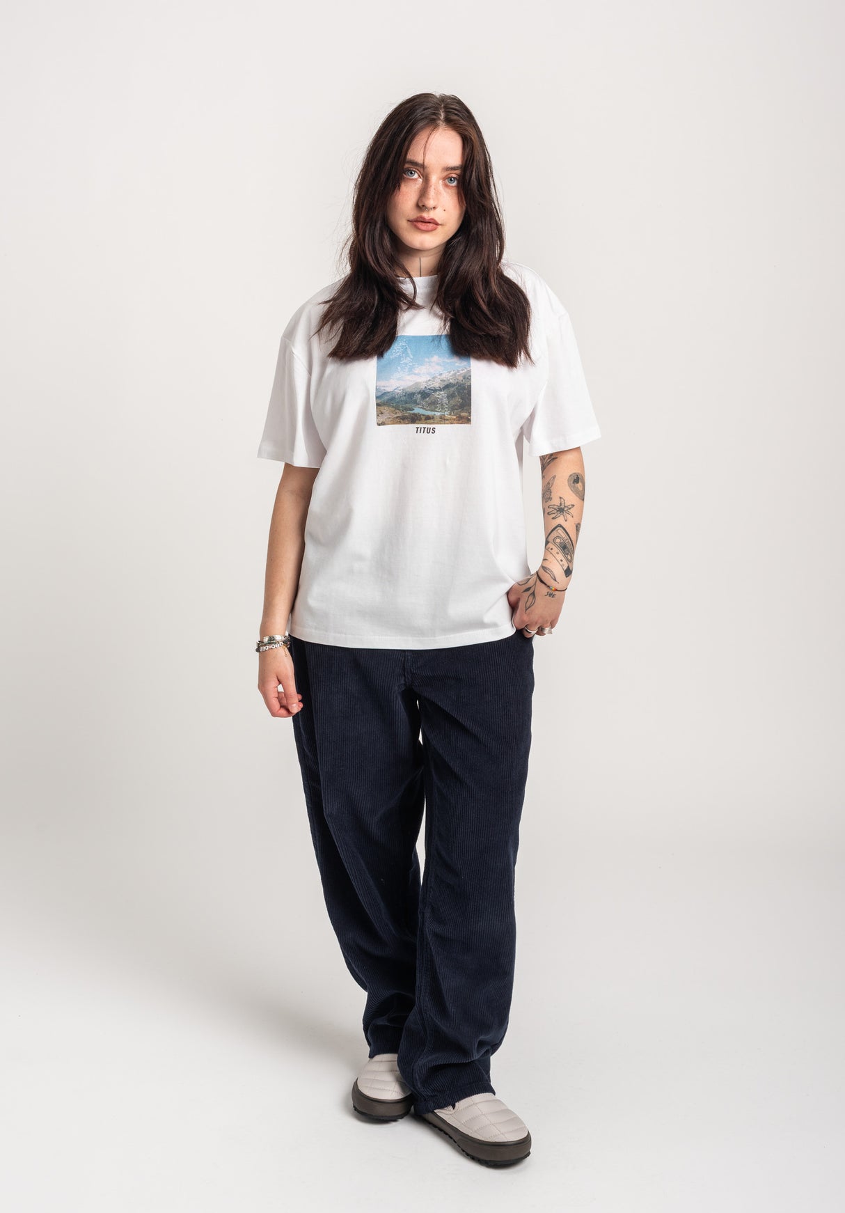 TITUS Nermin T-Shirt white – Detail view 2