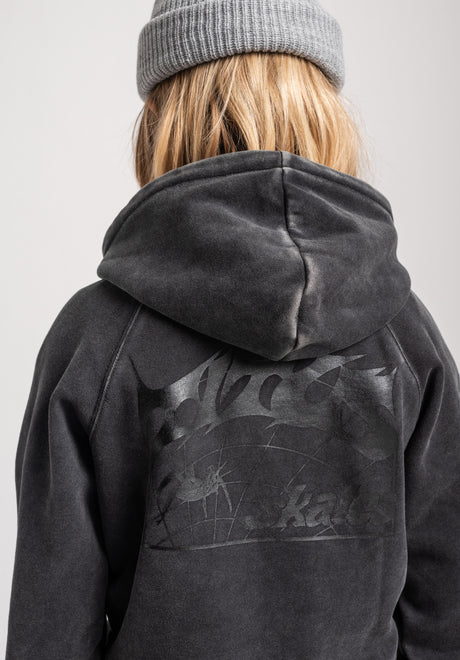 TITUS Heritage Clean Kids Hoodie blackfaded – Set oppefra