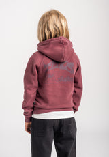 TITUS Heritage Clean Kids Felpa con cappuccio darkberryfaded – Vista posteriore
