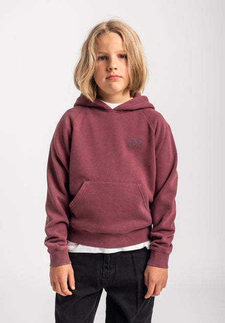 TITUS Heritage Clean Kids Hoodie darkberryfaded – View 1