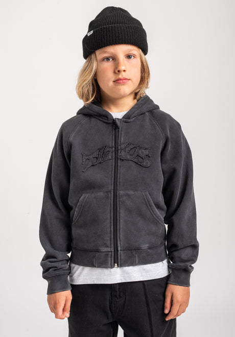 TITUS Classic Front Kids Zip-Hoodie blackfaded – Visning 1