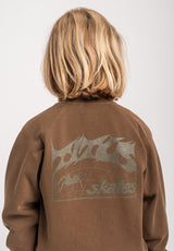 TITUS Heritage Clean Kids Sweatshirt darkolivefaded – Detaljevisning 1