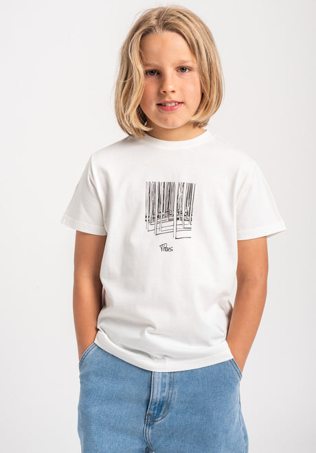 TITUS Solin Kids T-shirt offwhite – Vue de face