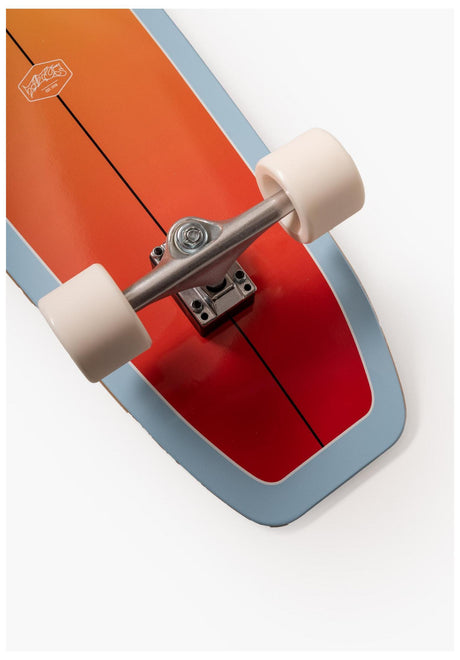 TITUS Surf Skate Sunburst Cruiser Complete orange – Side view