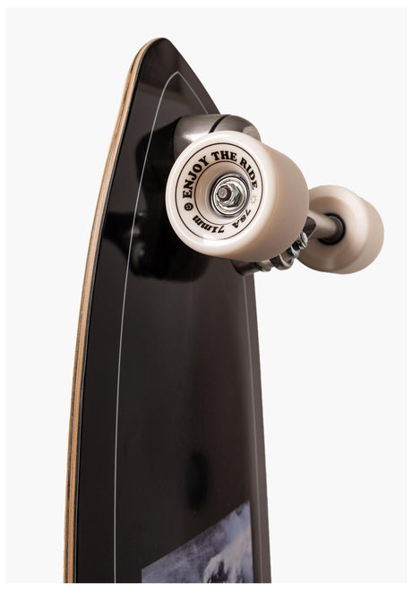 Kingpin Surf Skate Wave Cruiser Complete black – Back view
