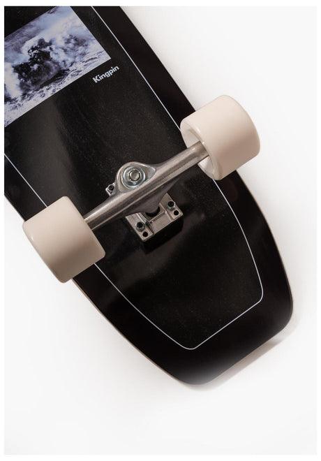 Kingpin Surf Skate Wave Cruiser Complete black – Side view