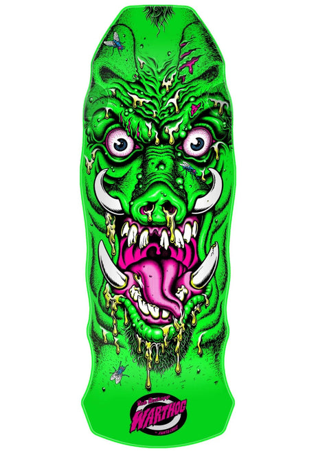 Santa-Cruz Roskopp Warthog Freaks Deck green – Set bagfra