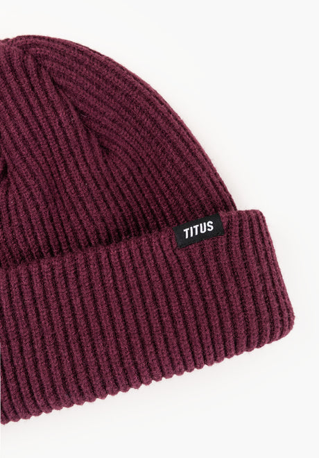 Classic Beanie darkberry Rueckenansicht