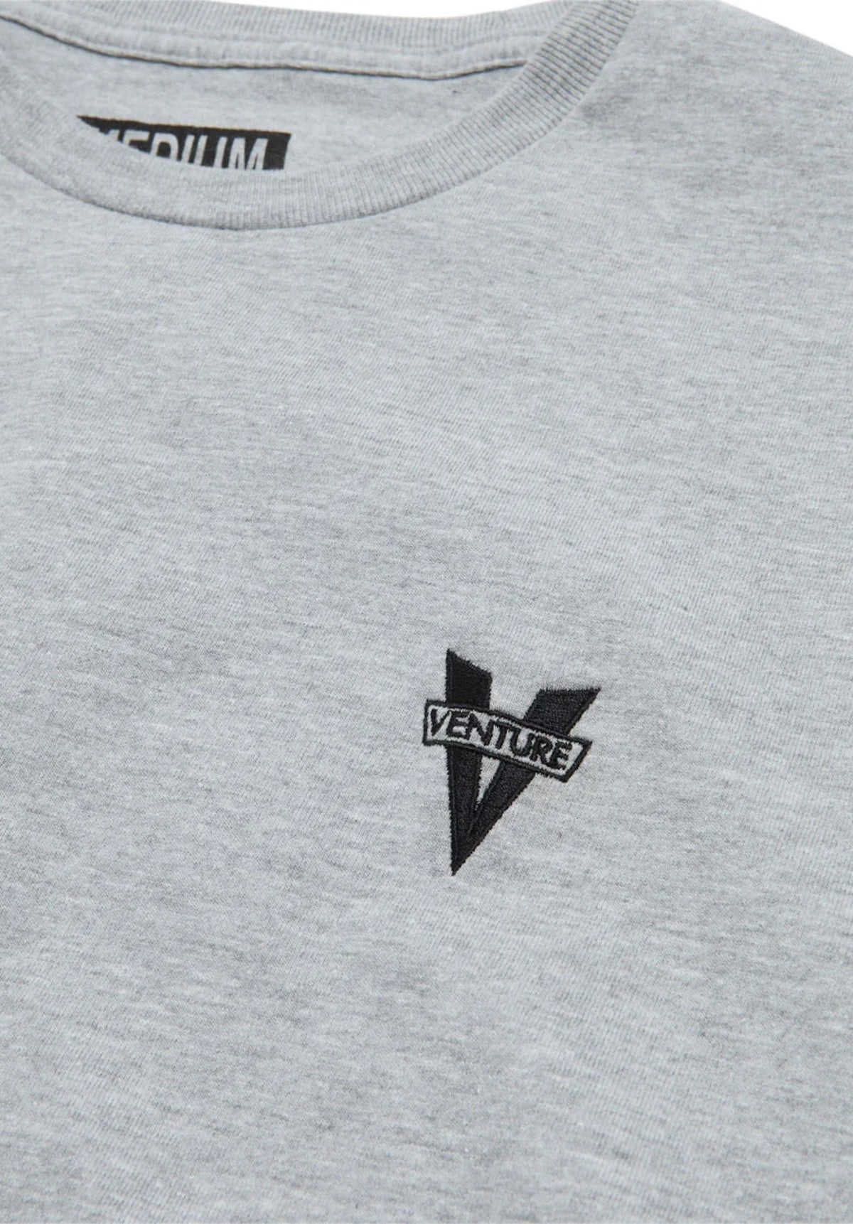 Venture Heritage Embroidered T-Shirt ash grey-heather-black – Set bagfra