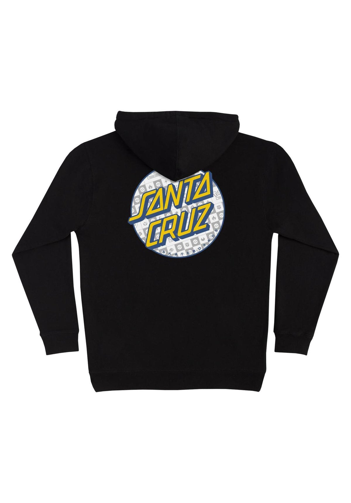 Santa-Cruz Pokémon Energy Dot Midweight Hoodie black – Back view