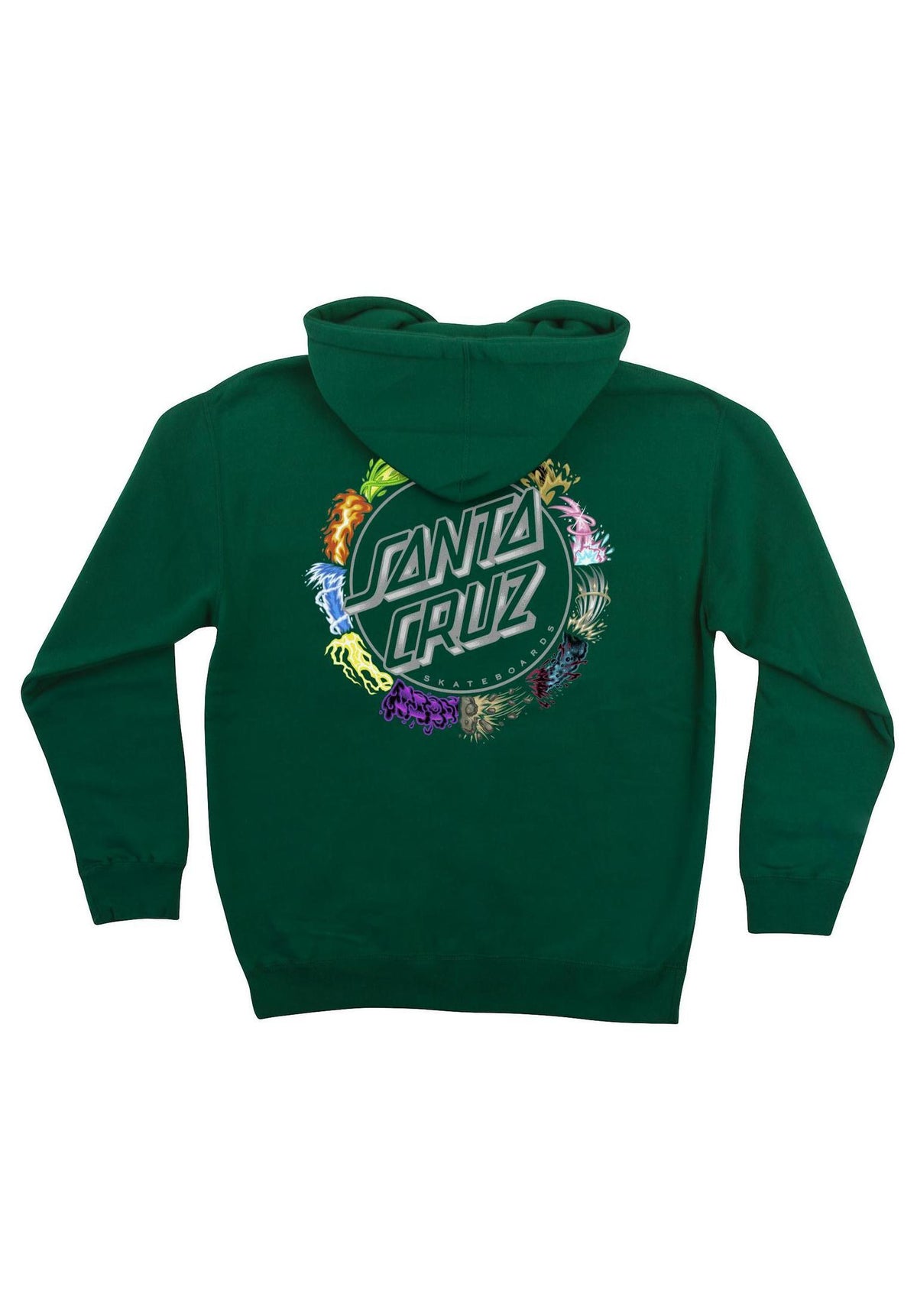 Santa-Cruz Pokémon Power Dot Midvyweight Hoodie forest – Back view