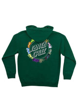 Santa-Cruz Pokémon Power Dot Midvyweight Hoodie forest – Back view
