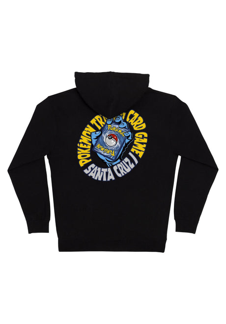 Santa-Cruz Pokémon TCG Hand Heavyweight Hoody met rits black – Achteraanzicht