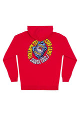 Santa-Cruz Pokémon TCG Hand Heavyweight Felpa con cappuccio e zip red – Vista posteriore