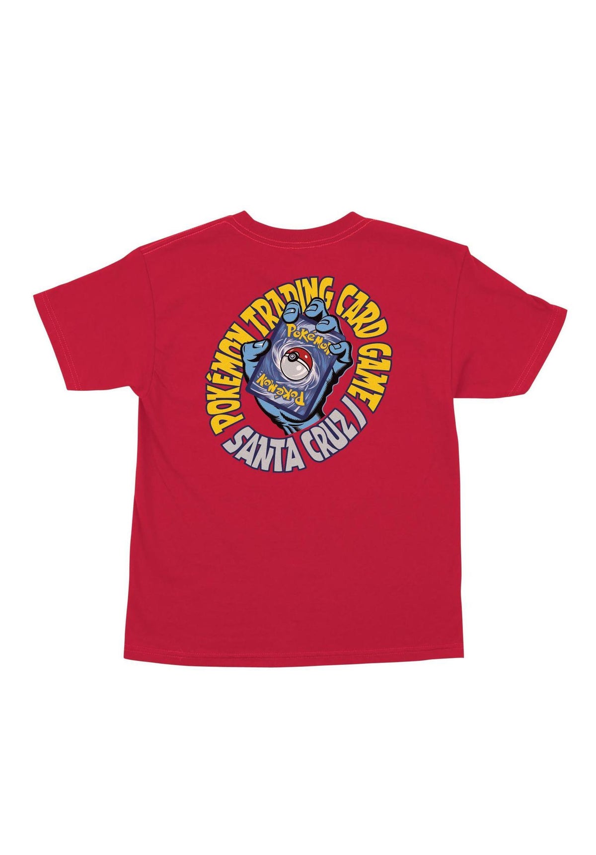 Santa-Cruz Pokémon TCG Hand Youth Midweight T-Shirt red – Back view