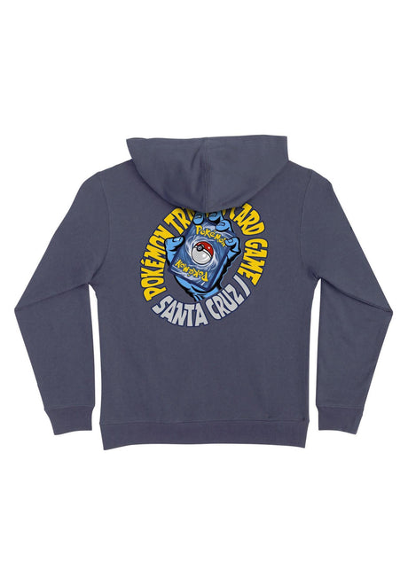 Santa-Cruz Pokémon TCG Hand Youth Midweight Hoodie-sweater stormblue – Achteraanzicht