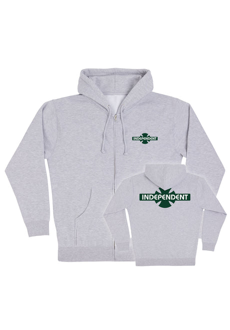 Independent OGBC Legacy Heavyweight Zip-Hoodie grey-heather – Set forfra