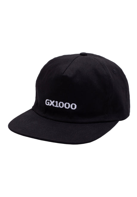 GX1000 Mini OG Logo 5-Panel Polo Snapback Unstructured Cap black – Front view