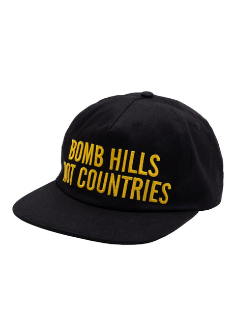 GX1000 Bomb Hills 5-Panel Logo Snapback Cap black – Front view