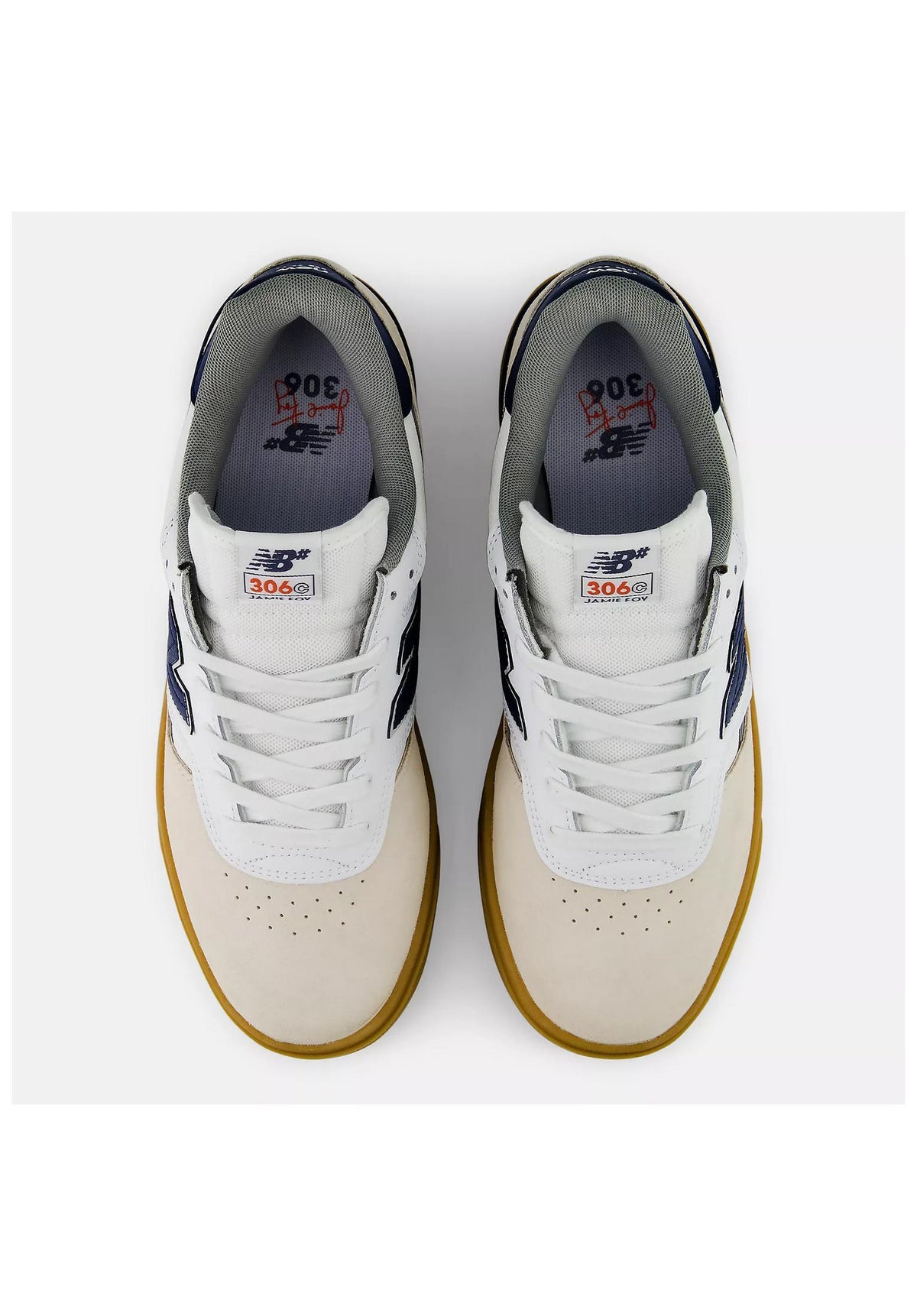 New Balance Numeric 306 Jamie Foy Cup Schoen heren white-navy – Detailweergave 2