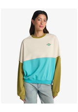 Billabong Jump Around Block Sweatshirt cedargreen – Front view