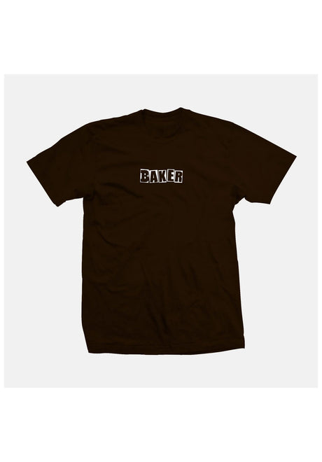 Baker Brand Logo T-shirt chocolate – Vooraanzicht