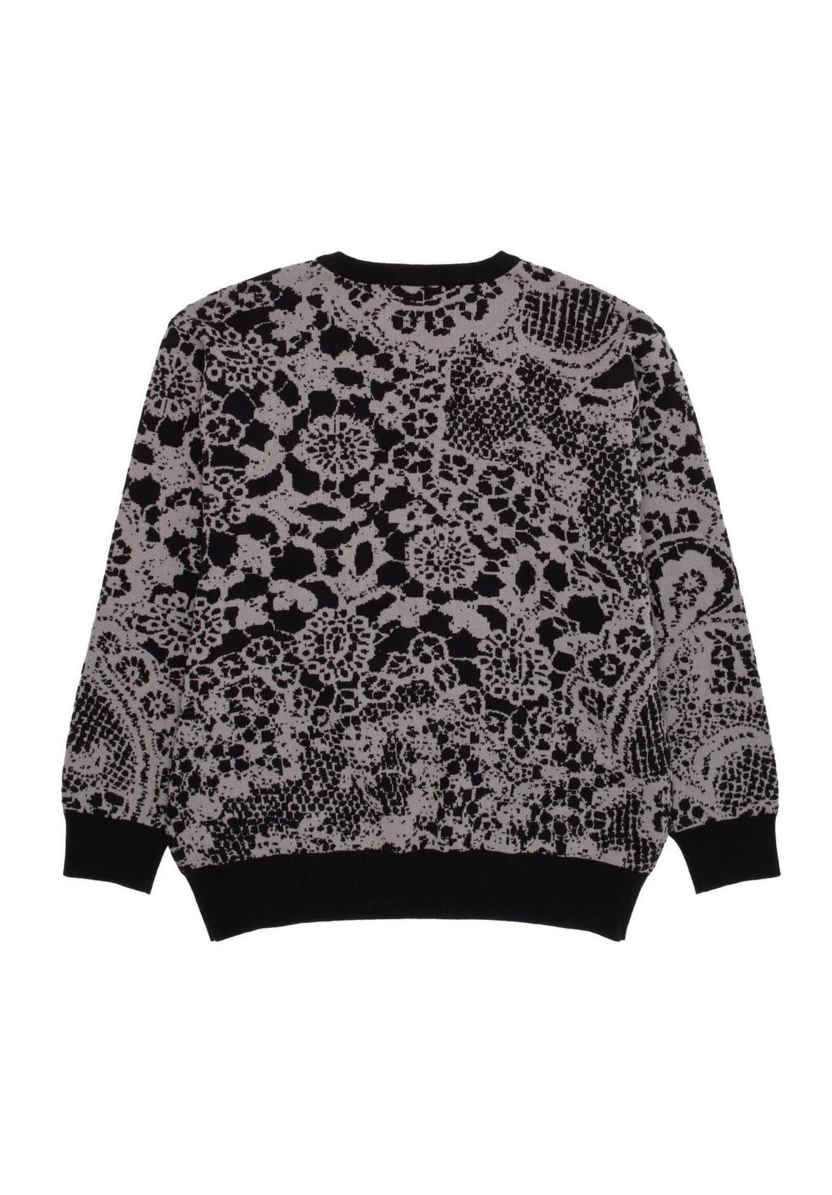 GX1000 Jacquard Knit Laced Sweatshirt grey-black – Back view