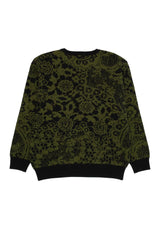 GX1000 Jacquard Knit Laced Sweatshirt green-black – Back view