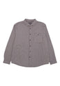 Long Sleeve Houndstooth Button Down blue Vorderansicht
