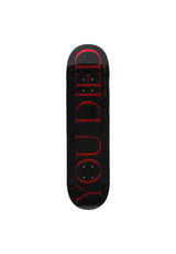 Welcome x Dark Souls You Died on Popsicle Deck black-red-foil – Front view