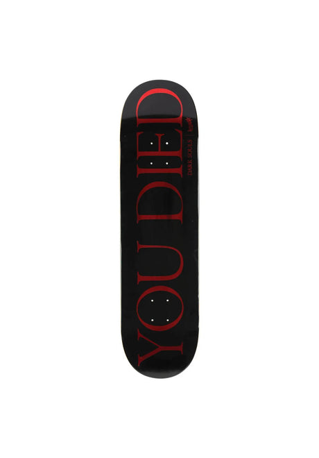 Welcome x Dark Souls You Died on Popsicle Planche black-red-foil – Vue de face