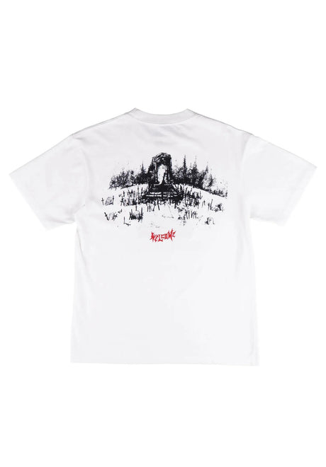 Welcome x Dark Souls Grave Boxy T-Shirt white – Front view