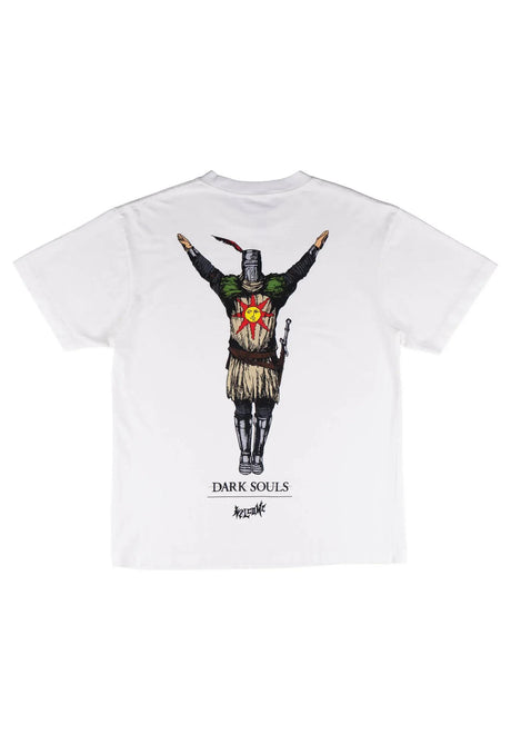 Welcome x Dark Souls Solaire Boxy T-Shirt white – Front view