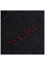 Welcome x Dark Souls You Died Distressed T-shirt vintage-black – Vue de dos