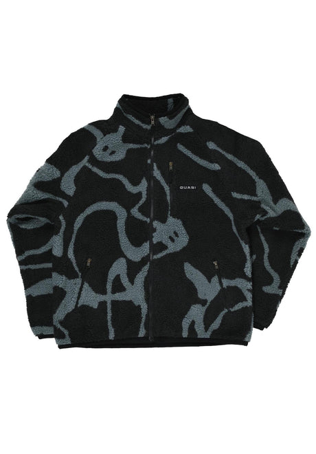 Quasi Mica FZ Polar Fleece Veste de mi-saison black – Vue de face