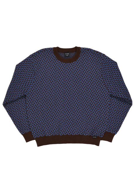 Quasi Trig Knit Heavyweight Sweatshirt blue – Set forfra