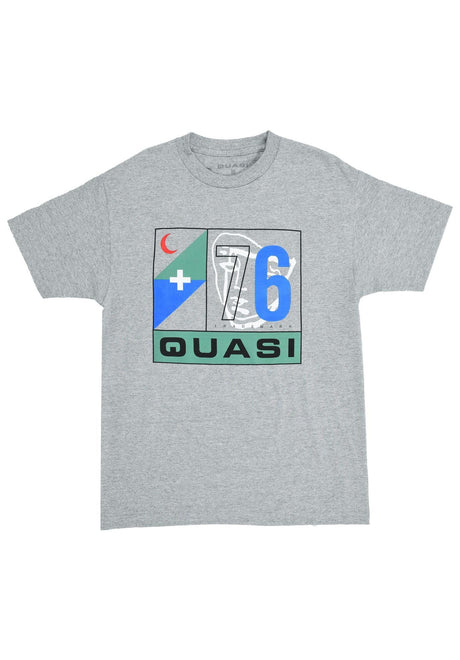 Quasi Runner Camiseta heather-grey – Vista frontal