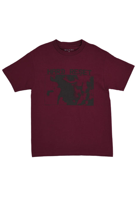 Quasi Hard Reset Camiseta burgundy – Vista frontal