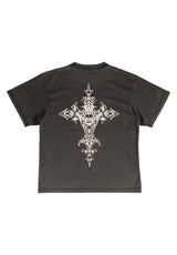 Iron Wolf Boxy Garment-Dyed vintage-black Rueckenansicht