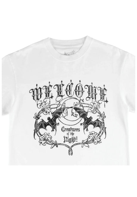 Night Creature Boxy Garment-Dyed Enzyme-Washed white Rueckenansicht